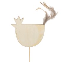 Prodotto Pali di pollo con design pasquale per allegre decorazioni primaverili, 7 cm, 12 pezzi