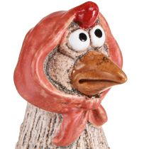 Prodotto Galline decorative in ceramica Gallo e gallina pasquale H20/22cm 2 pezzi