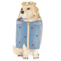 Prodotto Statuetta decorativa di un cucciolo seduto in una confezione regalo, 20 cm