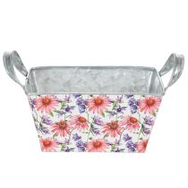 Prodotto Fioriera primaverile in metallo, decorazione 20×12,5×10 cm