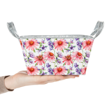 Prodotto Fioriera primaverile in metallo, decorazione 20×12,5×10 cm