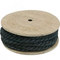 Prodotto Corda di iuta nera, corda decorativa, fibra di iuta naturale, corda decorativa Ø8mm 7m