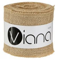 Prodotto Nastro di iuta runner da tavolo naturale nastro di iuta rustico 10 cm 9 m