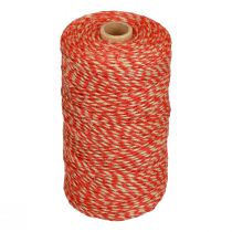 Nastro di iuta cordone di iuta cordone di iuta rosso colore naturale Ø2,5mm 200m