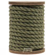 Nastro di iuta Cordino di iuta Cordoncino di iuta decorazione verde oliva Ø7mm 5m