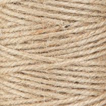 Prodotto Filato di iuta, corda di iuta, rotolo naturale da 3 mm con 100 m × 2 pezzi