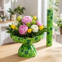 Prodotto Carta decorativa per bouquet di fiori con motivo a mosaico, 25 cm x 100 m