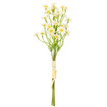 Prodotto Camomilla artificiale come bouquet di fiori per una decorazione naturale e facile da curare, 28 cm, 3 pezzi