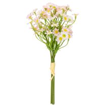 Prodotto Bouquet di camomilla artificiale per una decorazione domestica luminosa e facile da curare, 28 cm, 3 pezzi