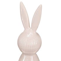 Prodotto Statuina decorativa in ceramica a forma di coniglio per un design d'interni moderno, 22 cm