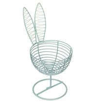 Prodotto Coniglio in filo metallico come oggetto decorativo aperto per idee moderne primaverili e pasquali, 16 cm, 3 pezzi