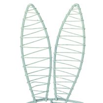 Prodotto Coniglio in filo metallico come oggetto decorativo aperto per idee moderne primaverili e pasquali, 16 cm, 3 pezzi