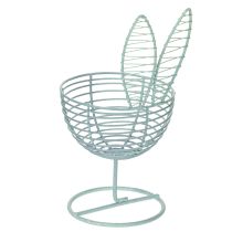 Prodotto Coniglio in filo metallico come oggetto decorativo aperto per idee moderne primaverili e pasquali, 16 cm, 3 pezzi