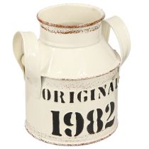 Prodotto Decorazione in metallo per brocca &quot;Originale 1982&quot; Crema Ruggine H13cm 2pz