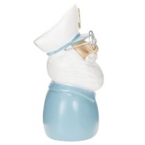 Prodotto Figurina di capitano, decorazione marittima con occhiali e cappello, 16 cm