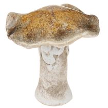 Prodotto Funghi decorativi in ceramica da tavolo, decorazione rosso marrone giallo H6cm 6 pezzi