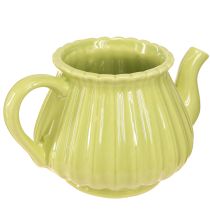 Prodotto Fioriera teiera decorativa in ceramica rosa verde 19,5×13,5×11 cm 2 pz