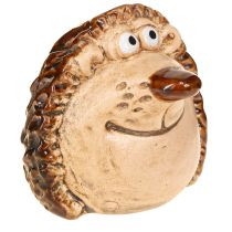 Prodotto Decorazione a forma di riccio in ceramica, decorazione autunnale dipinta a mano H7cm 3 pezzi