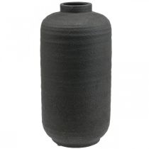 Vaso in ceramica Vasi decorativi neri Grandi Ø18,5cm H40cm