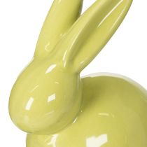 Prodotto Coniglio in ceramica, statuetta decorativa per una Pasqua elegante, 11×6,5×12,5 cm, 3 pezzi