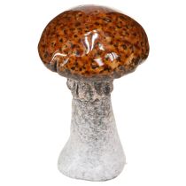Prodotto Funghi in ceramica decorazione in ceramica funghi arancio giallo marrone 8cm 3 pezzi