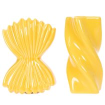 Prodotto Vaso di pasta in ceramica decorativo da tavolo, decorazione mediterranea per soggiorno e ufficio, 16 cm