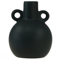 Prodotto Vaso in ceramica mini vaso manico nero in ceramica Ø8,5 cm H12 cm