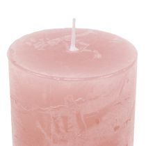 Candela rosa antico 60mm x 80mm tinta 8 pezzi