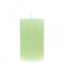 Prodotto Candele a colonna tinta unita verde lime​​​​​​​ 60×100mm 4 pz