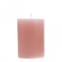 Candele a colonna tinte di rosa 70 × 100 mm 4 pezzi