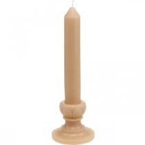 Deco Rod Candela Salmone Candela Nostalgica Cera Decorativa Tinta Unita 25cm