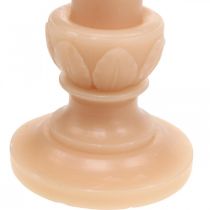 Deco Rod Candela Salmone Candela Nostalgica Cera Decorativa Tinta Unita 25cm
