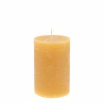 Prodotto Candele tinta unita color miele 60×100mm 4 pz