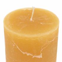 Prodotto Candele tinta unita color miele 60×100mm 4 pz