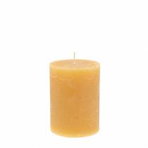 Prodotto Candele tinta unita color miele 60×80mm 4pz
