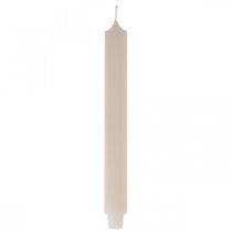 Candela candela lunga da tavolo candela crema Ø3cm H29cm