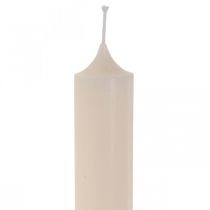Candela candela lunga da tavolo candela crema Ø3cm H29cm