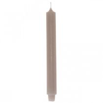 Candela lunga candela da tavolo candela candela grigia Ø3cm H29cm