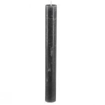 Prodotto Candele in stick tinta unita antracite 34x300 4 pz