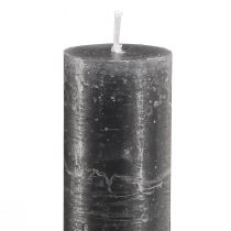 Prodotto Candele in stick tinta unita antracite 34x300 4 pz