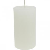 Prodotto Candele a colonna Candele rustiche in tinta unita bianco 60/110 mm 4 pz