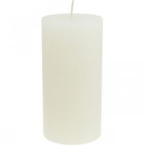 Prodotto Candele a colonna Candele rustiche in tinta unita bianco 70/140mm 4 pz