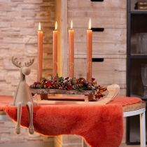 Prodotto Decorazione per candele numeri dell'Avvento 1-4 metallo oro opaco H10cm 4 pezzi