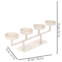 Prodotto Candeliere moderno con quattro piattini portacandele, 47 cm