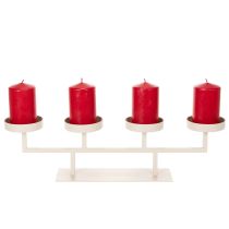 Prodotto Candeliere moderno con quattro piattini portacandele, 47 cm