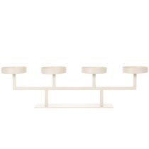 Prodotto Candeliere moderno con quattro piattini portacandele, 47 cm