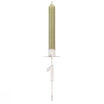 Prodotto Portacandele Avvento con spina e numeri bianco H11cm 4 pz