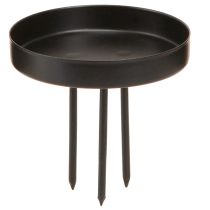 Prodotto Portacandele Corona dell&#39;Avvento in metallo nero opaco Ø8cm 4 pezzi
