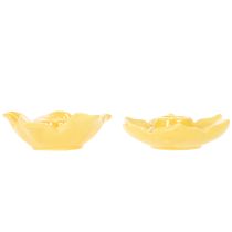 Prodotto Portacandele in ceramica Fiori decorativi per un'elegante decorazione della tavola e della casa 11 cm, 2 pezzi