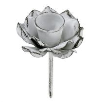 Candeliere a forma di fiore bianco Ø5.8cm H6.8cm